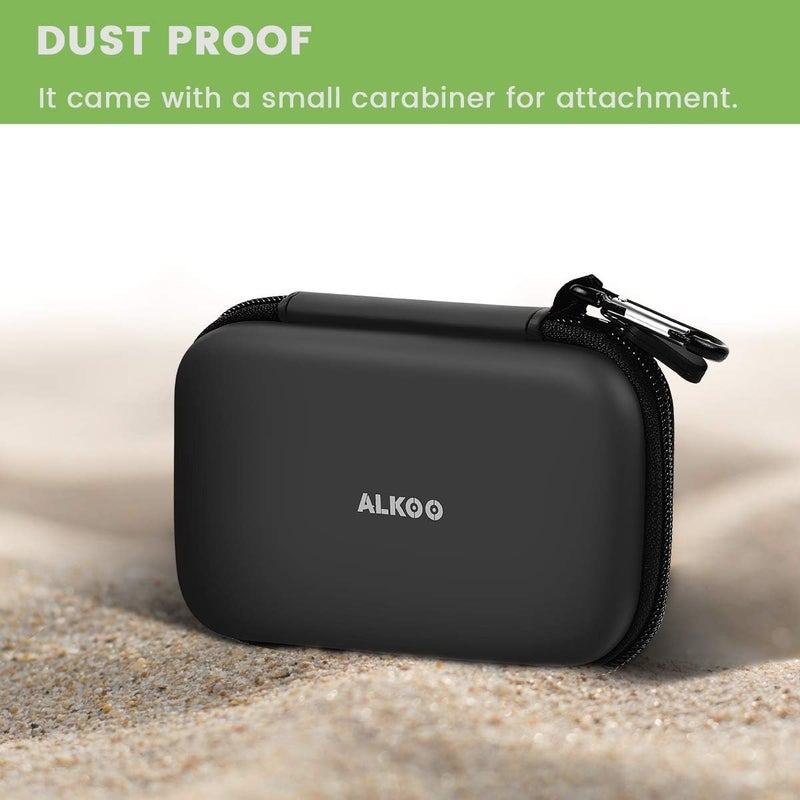 ALKOO USB Flash Drive Organizer Case – Hard Shell Holder for 8 Thumb Drives & SD/Memory Cards – for SanDisk for Samsung - Storage for Students, Photographers & IT Pros– Travel & Office Use – Bag Only -Black - Image 4
